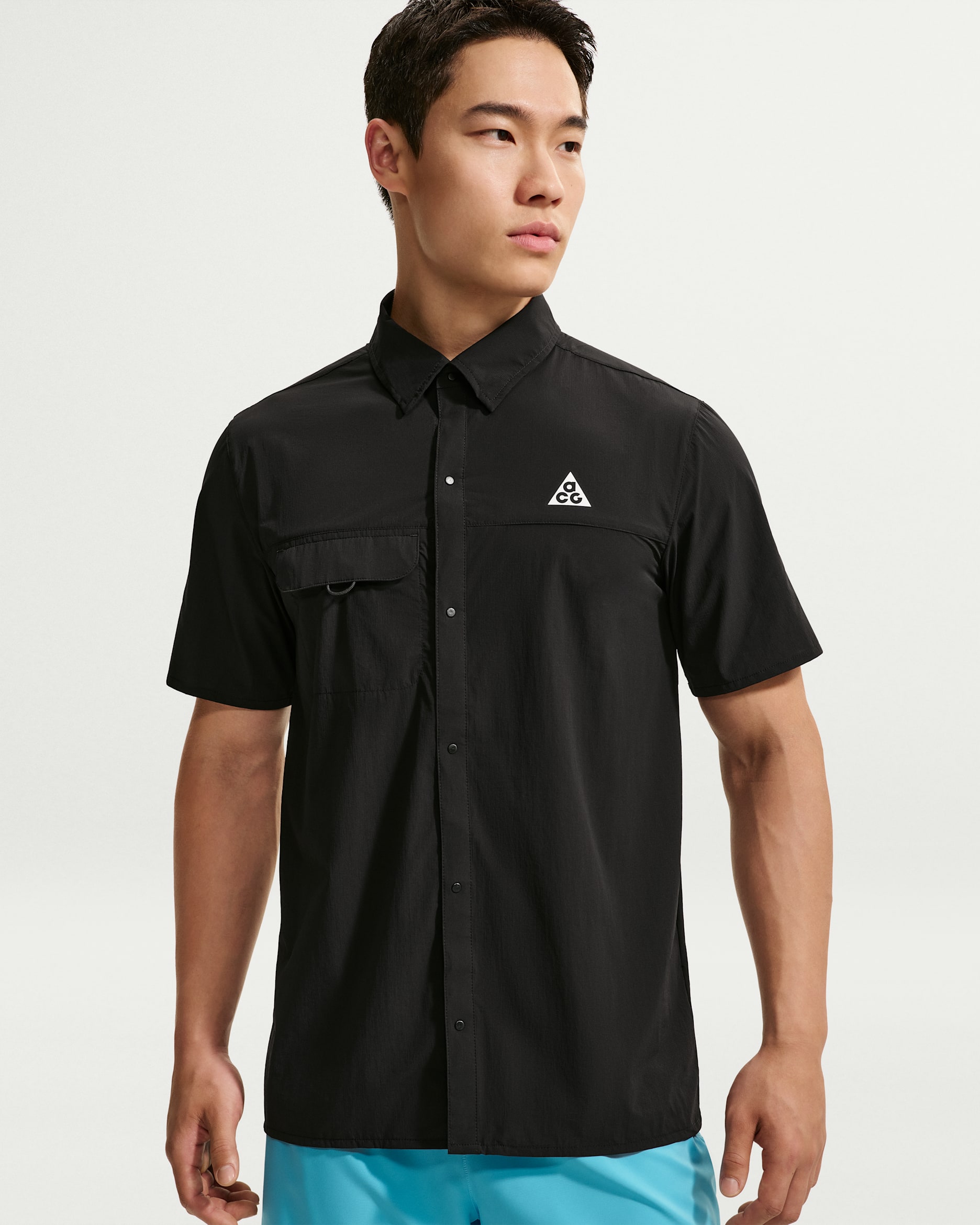 NIKE ACG メッシュ トップス ブラック NIKE公式】ACG エアリーズ メンズ ボタンアップ トレイルランニング